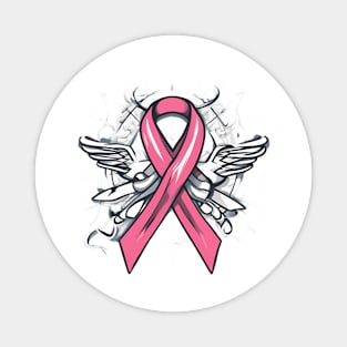 Cancer Ribbon Honoring the Chemo Nurses Magnet